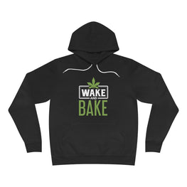 Wake & Bake Fleece Pullover Hoodie-Black