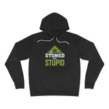 I'm Stoned Not Stupid Fleece Pullover Hoodie-Black