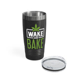 Wake & Bake Black Tumbler, 20oz