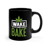 Wake & Bake 11oz Black Mug